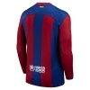 Maillot à Manches Longues FC Barcelone Domicile 2023-24 Pour Homme